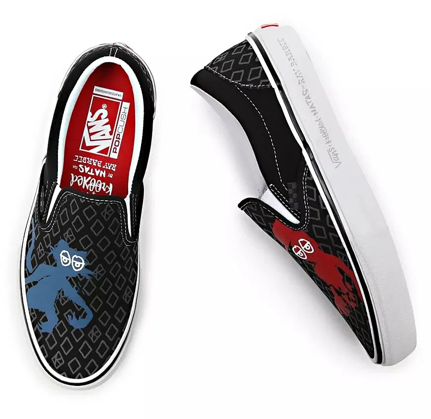 zapatos Vans Skate Slip-On - Krooked B Natasforray/Black - men´s